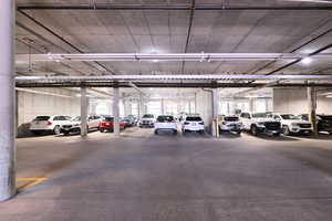 View of Covered Guest parking garage