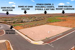 Aerial view of a mountainous background