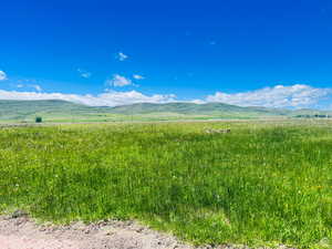 View of mountain background with rural landscape