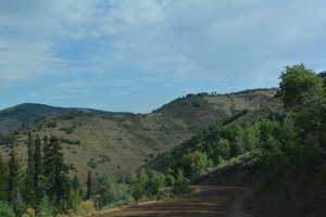 View of mountain background