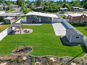View from above of property