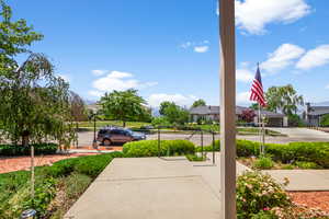 View of yard with a residential view