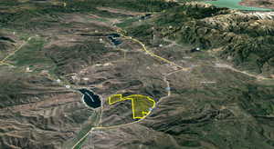 Map / location with property parcel outlined