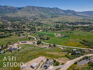 Bird's eye view of mountains