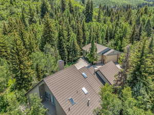 View of subject property featuring a forest