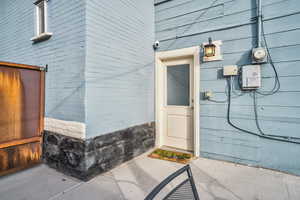 Doorway to property