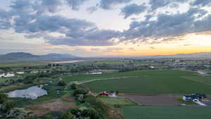 View of rural area with a water and mountain view