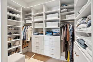 View of spacious closet
