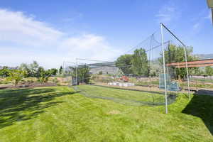 View of yard with a garden