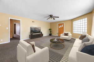 Apartment Living Room - Staged