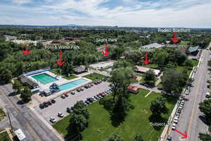 Pool, Skate Park, Pavilion, Playground, & Rodeo Stadium