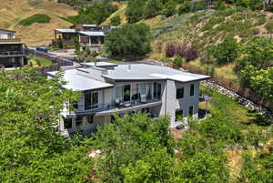 View from above of property
