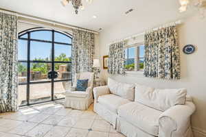 View of living area