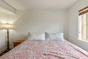 Bedroom with baseboards