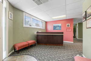 Reception Desk of Office Entrance