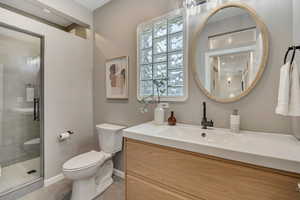 New bathroom with walk-in shower