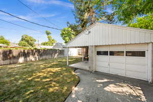 Garage with a detached garage