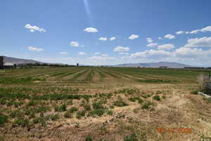 View of mountain backdrop featuring rural landscape