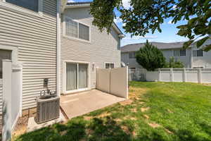 View of yard with a patio