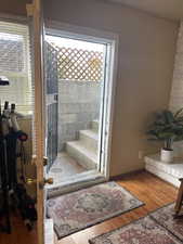 Entrance to the basement