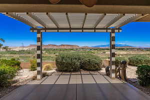 PATIO WITH A 180 DEGREE VIEW OFF OF GREAT ROOM