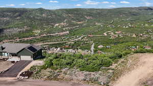 Drone / aerial view of mountains
