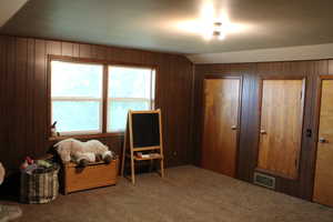 Bedroom room with ample closet and storage space