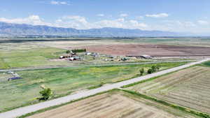 Mountain view with rural landscape