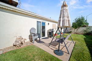 Backyard with patio