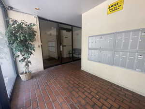View of patio / terrace featuring mail area