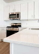 upgraded quartz countertops