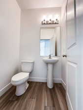 Main floor half bathroom