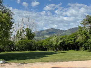 West View of mountain background