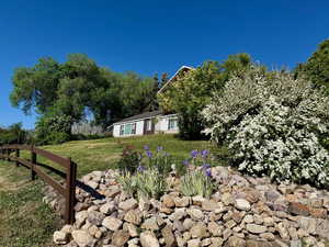 Front of home overlooking lake