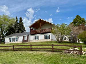 Front of property with metal roof