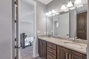 Full bath with double vanity