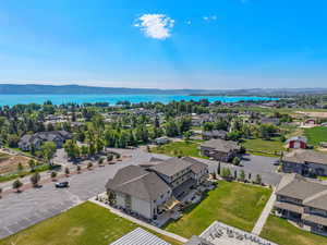 Aerial view of Waterdance showing Bear Lake 2 blocks away