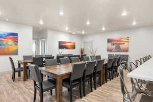 Oversized dining area