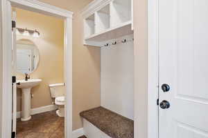 Half bathroom.