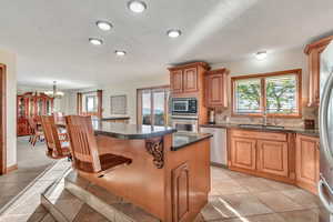 Beautifully upgraded kitchen with panoramic valley views