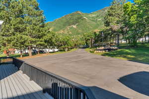 View of mountain background