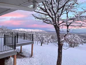 Views across the valley in winter