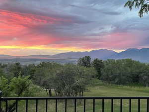 View of Mt Timp from deck