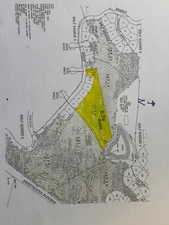 Map showing property parcels