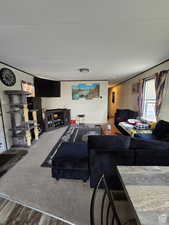 Living area featuring wood finished floors