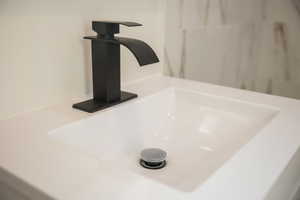 Bathroom view of a sink