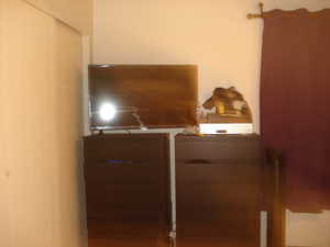 Spacious master bedroom with double closets