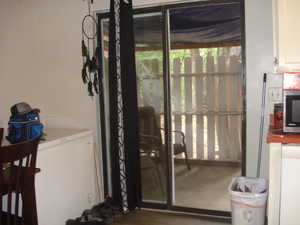 View of doorway to outside