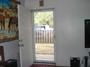 View of doorway to outside