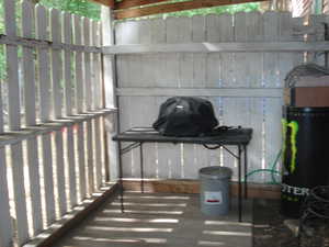 View of outside enclosure